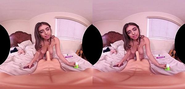  VRHUSH Ella Knox toys her tight pussy in VR